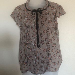 🌺 E & M Floral Blouse 👚 SZ M